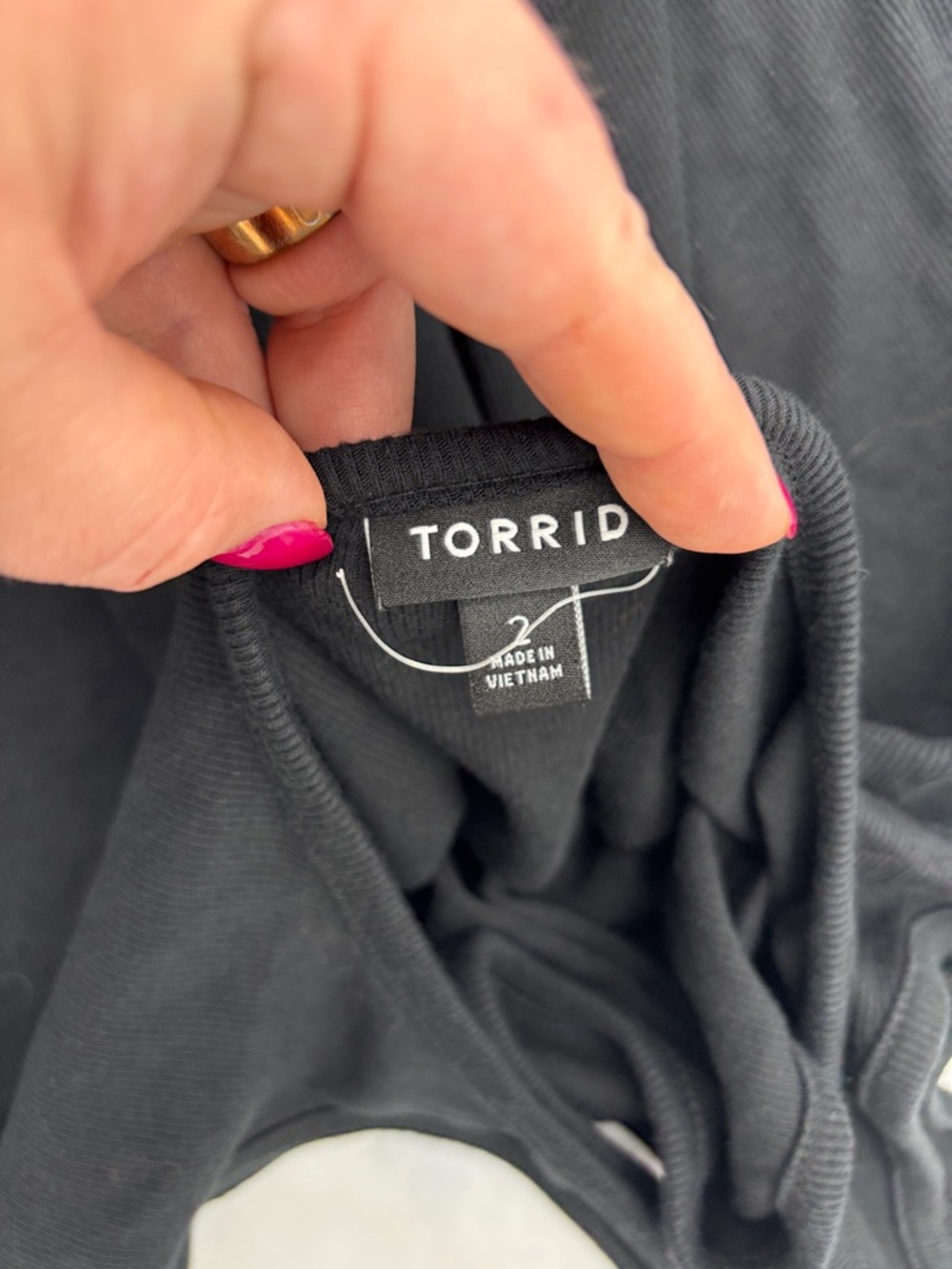 Torrid Double Rib Square Neck Tank Top - Picture 5 of 6